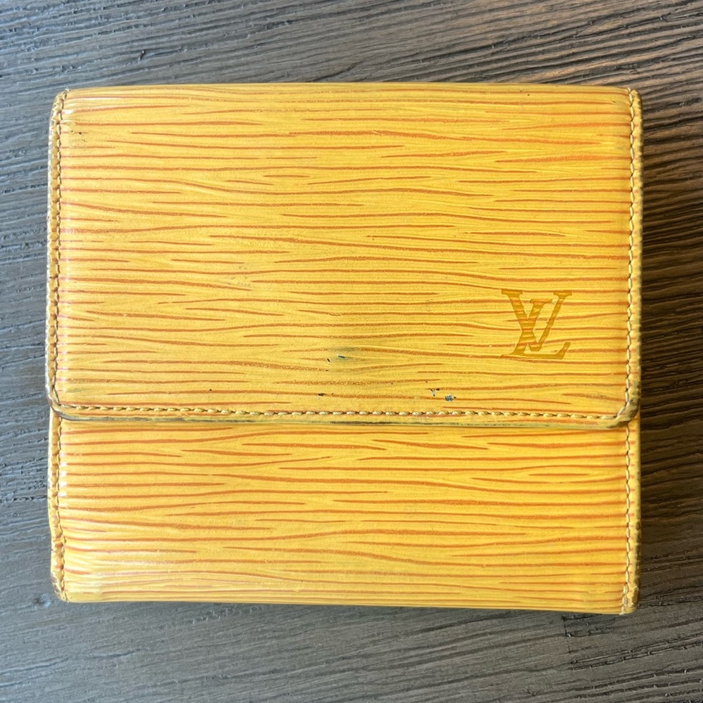 Louis Vuitton Yellow Epi Porte Wallet